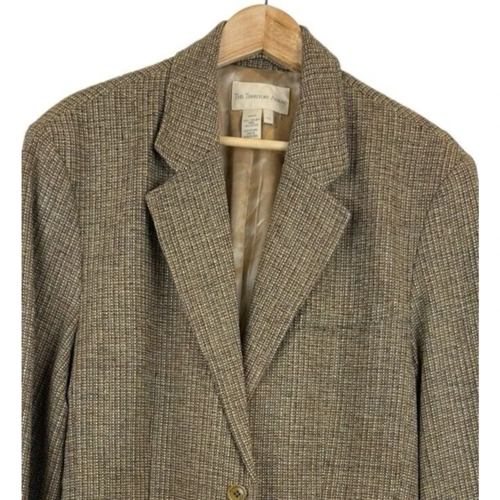 Territory Ahead 100% Silk Loose Knit Weave Blazer‎ Sport Coat Men's Size 42L